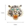 Roaring tiger crystal broochBrooches
