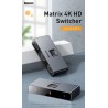 Baseus - Switcher 4K HD - adapter dwukierunkowy - splitter - konwerter - dla PS4 TV Box PCRozgałęźniki