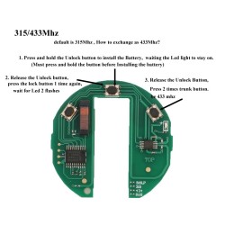 KR55WK49333 315/433/ 868MHz - zdalny inteligentny kluczyk - do BMWKluczyki