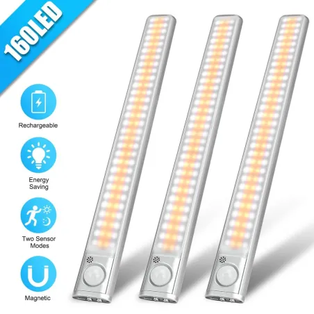 Pasek świetlny LED - lampka nocna USB - czujnik ruchu - pasek magnetycznyPaski