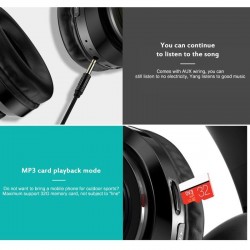 B39 - LED - Bluetooth wireless headphones - headset with microphoneEar- & Headphones