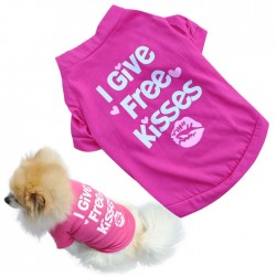 "I give free kisses" - t-shirt for dogs / catsClothing & shoes