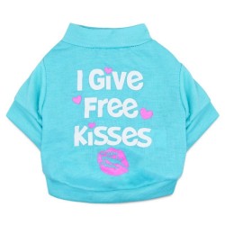 "I give free kisses" - koszulka dla psów / kotówUbrania & Buty
