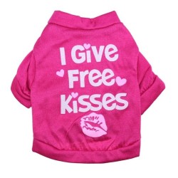 "I give free kisses" - t-shirt for dogs / catsClothing & shoes