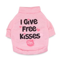 "I give free kisses" - koszulka dla psów / kotówUbrania & Buty