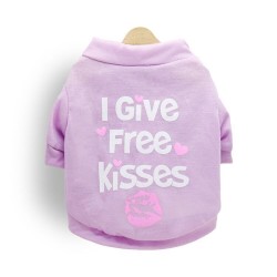 "I give free kisses" - koszulka dla psów / kotówUbrania & Buty