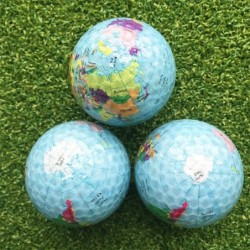 Piłka golfowa - drukowana mapa świataGolf