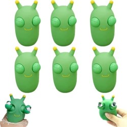 Popping eye - green worm - squeeze toy - stress relief toyToys