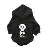 Warm hoodie - for dogs / cats - skull printed - KILLER letteringCats