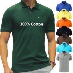 Koszulka polo z krótkim rękawem - kołnierzyk z guzikami - bawełnaT-shirt