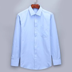 Klasyczna koszula z długim rękawem - jednolity kolor - Slim FitT-shirt