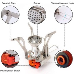 Mini foldable gas stove - camping burnerSurvival tools