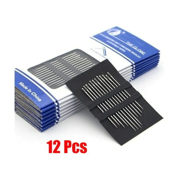 Self-threading needles - for blind / elderly people - stainless steelTextile