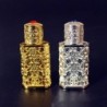 Retro metalowa butelka na perfumy - z kryształem - styl arabski - 3mlPerfumy