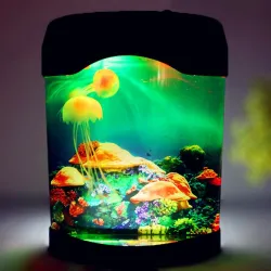 Mini akwarium z meduzami - lampka nocnaŚwiatła