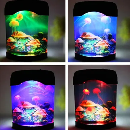 Mini akwarium z meduzami - lampka nocnaŚwiatła