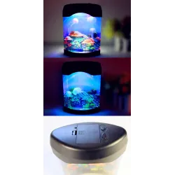 Mini akwarium z meduzami - lampka nocnaŚwiatła