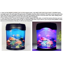 Mini akwarium z meduzami - lampka nocnaŚwiatła
