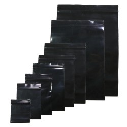 Reclosable plastic bags - pouches - heat sealing - black - 9 * 13 cm - 100 piecesStorage Bags
