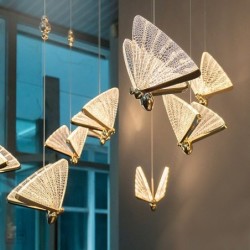Nowoczesna lampa sufitowa - kolorowy motylŚwiatła sufitowe