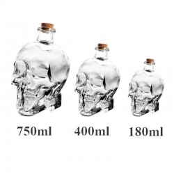 Kryształowa czaszka - karafka na wódkę & wino - 180ml - 400ml - 750mlBar Zaopatrzenie