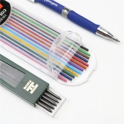 Mechaniczny ołówek trójkątny - temperówka - 12 kolorowych wkładów / rysikTemperówki