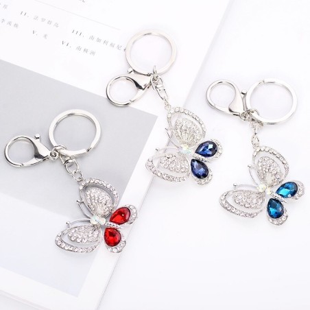 Crystal butterfly keychainKeyrings