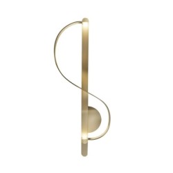 Modern wall gold lamp - S-shapedWall lights