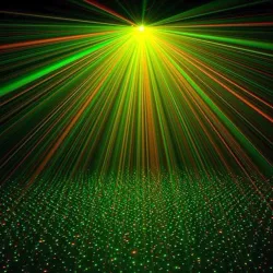 Mini laserowa lampa sceniczna - projektor - sterowanie głosem - stroboskop samobieżnyOświetlenie sceniczne i eventowe