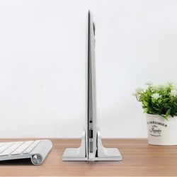 Regulowana podstawka pod laptopa - uchwyt aluminiowy - pionowyPodstawka na laptopa