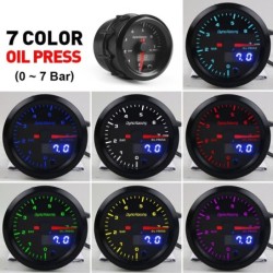 Motorcycle tachometer - dual display - oil pressure gauge - 7 color LED - with stepper motorInstruments