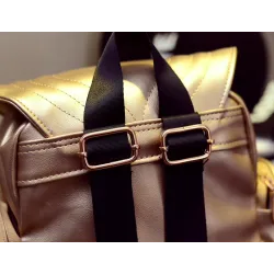 Waterproof leather backpack - with owl patternBackpacks