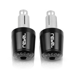 Motorcycle handlebar end - plugs - aluminum - 22mm - 2 piecesHand Grips & End