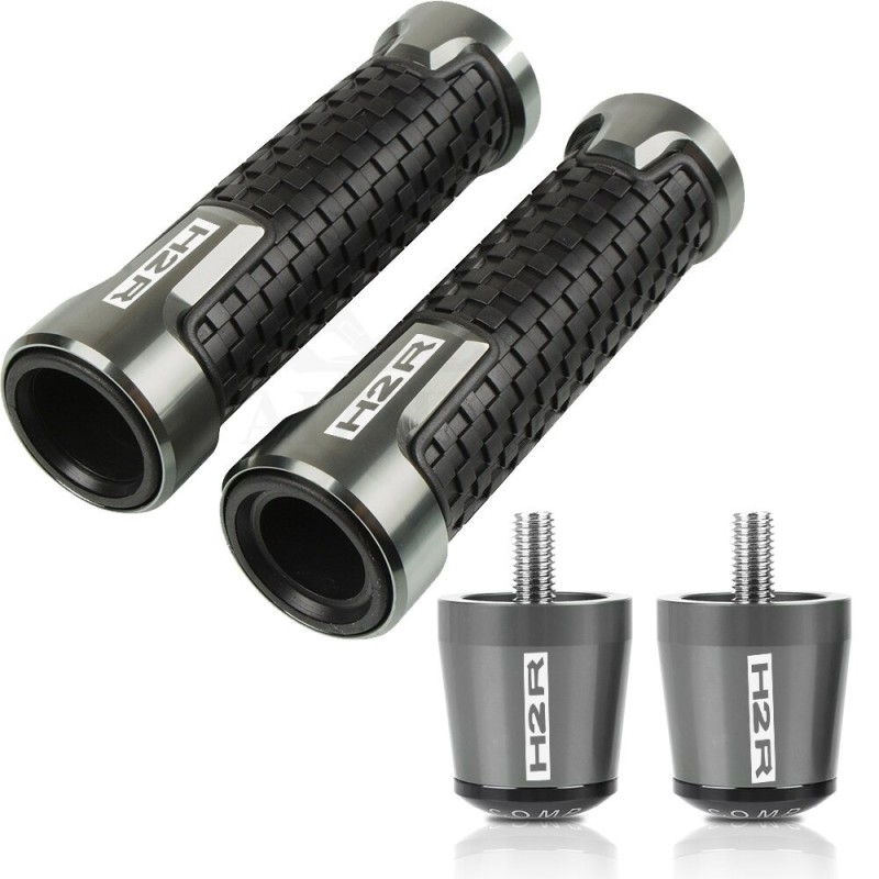 Motorcycle handlebar / ends - aluminum plugs - 22 mm - setHand Grips & End