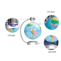 Lewitująca magnetyczna kula ziemska - globus - LEDPosągi & Rzeźby