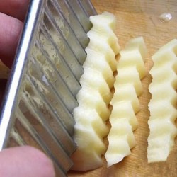 Krajalnica do ziemniaków - frytownica - zakrzywione frytki - nóż ze stali nierdzewnejStal