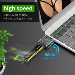 Obudowa M2 SSD - M.2 na USB 3.0 - SATA NGFF Caddy HDD cardKomputer & Laptop