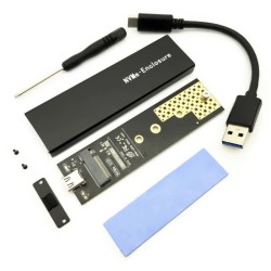 Podwójny protokół - obudowa M2 SSD - kabel USB-C na USB-A - USB 3.1Komputer & Laptop