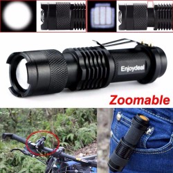 Mini latarka - super jasna - regulowany zoom - 2000Lm - CREE Q5 - LEDLatarka
