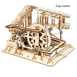 Marble Run - 3D drewniane puzzle - klocki - miasto nocą - zestawKonstrukcja