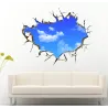 3D blue sky - wall / ceiling sticker - 50 * 70 cmWall stickers