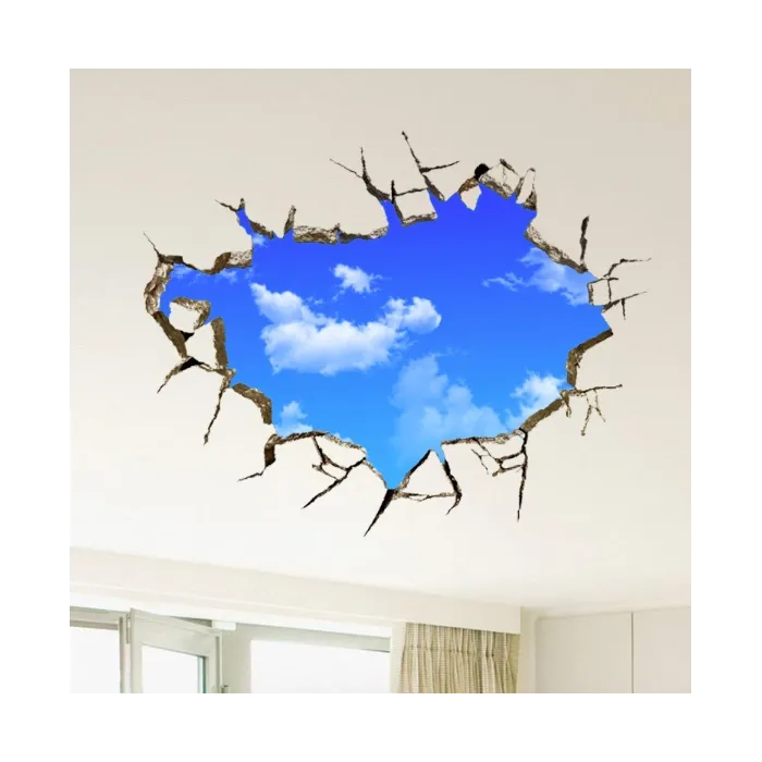 3D blue sky - wall / ceiling sticker - 50 * 70 cmWall stickers