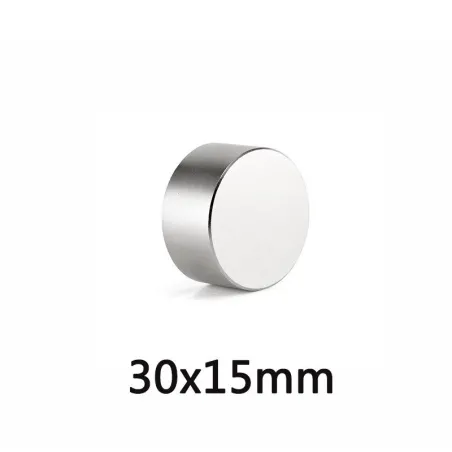 N35 - magnes neodymowy - okrągły cylinder - 30mm * 15mmN35