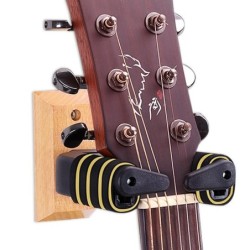 Wall mounted guitar bracket - non-slip - with auto lockGuitars