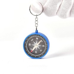 Plastikowy kompas z breloczkiem - narzędzie kempingowe / survivaloweBreloczki Do Kluczy