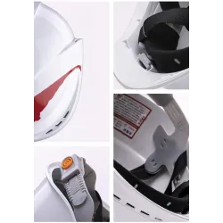 Kask ochronny - oddychający - z taśmą odblaskową - konstrukcja / inżynieria - bezpieczeństwo pracyBezpieczeństwo & ochrona