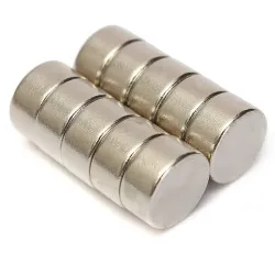 N52 - magnes neodymowy - okrągła tarcza - 10mm * 5mm - 10 sztukN52