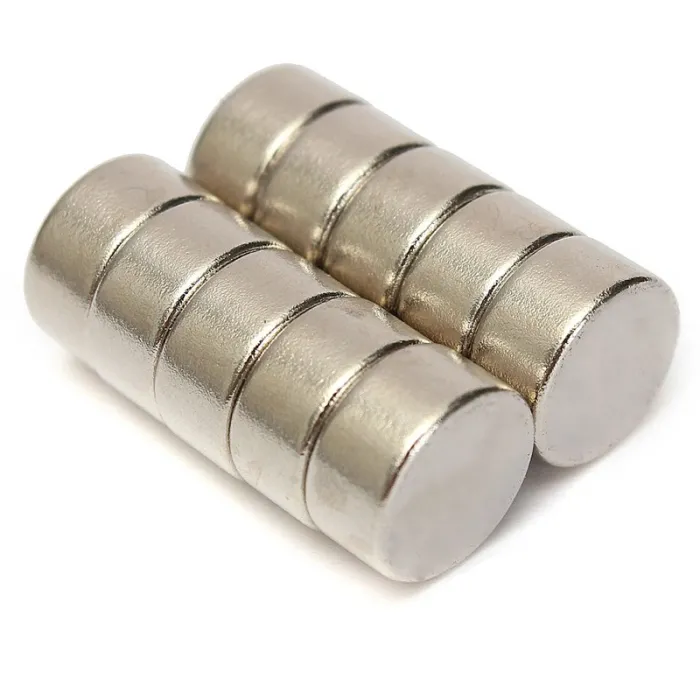 N52 - magnes neodymowy - okrągła tarcza - 10mm * 5mm - 10 sztukN52