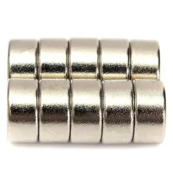 N52 - neodymium magnet - round disc - 10mm * 5mm - 10 piecesN52