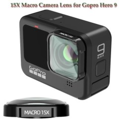 Obiektyw makro 4K HD 15X - szkło optyczne - do GoPro Hero 9 Black Action CameraObiektywów & filtry